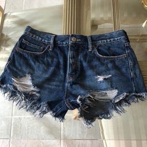 Free people denim shorts